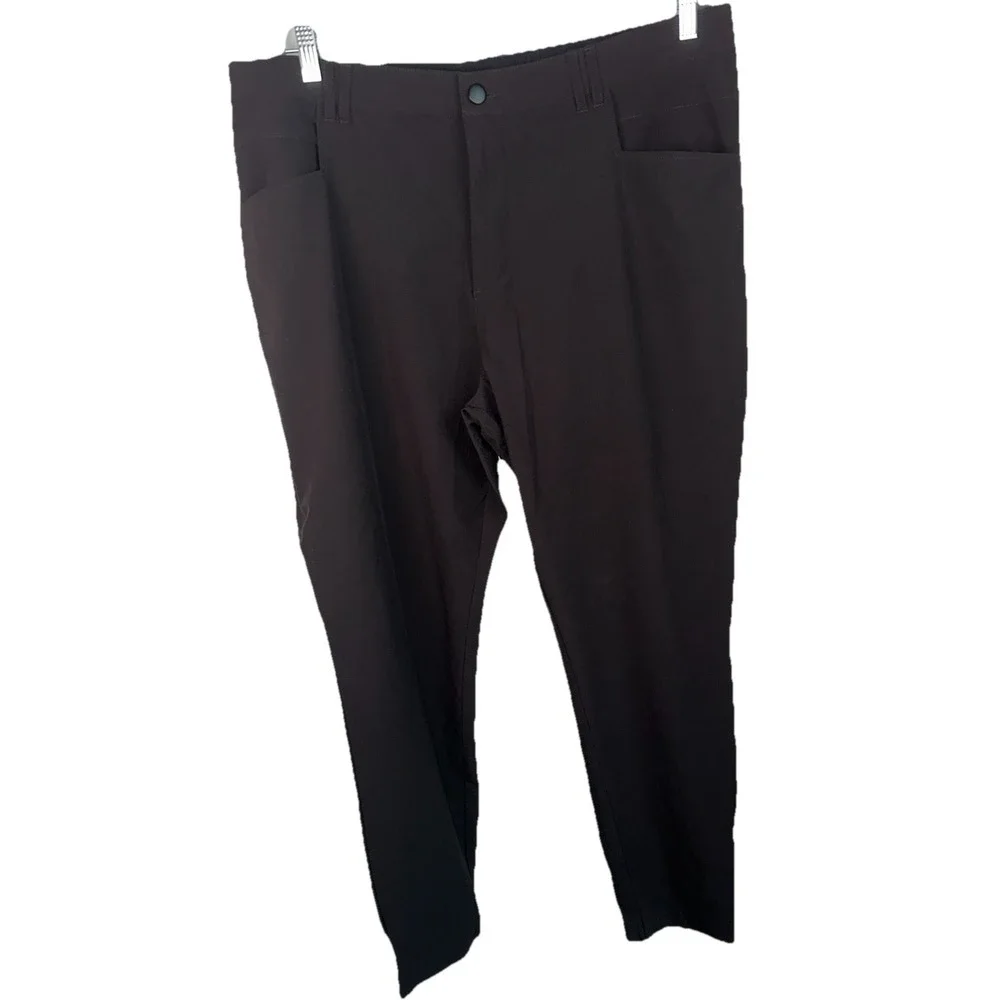 BYLT Pants Mens 38 Black Ace Joggers‎ Stretch Zip Pocket Nylon